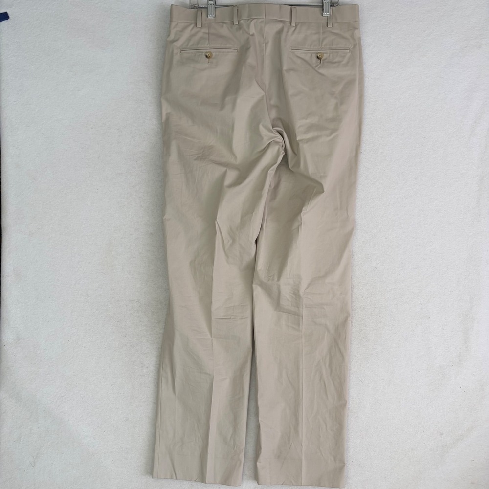 Brooks Brothers 1818 Fitzgerald Cotton Suit Mens 42L W34 Tan Beige 2pc Summer - Picture 8 of 13